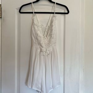White Lacey romper